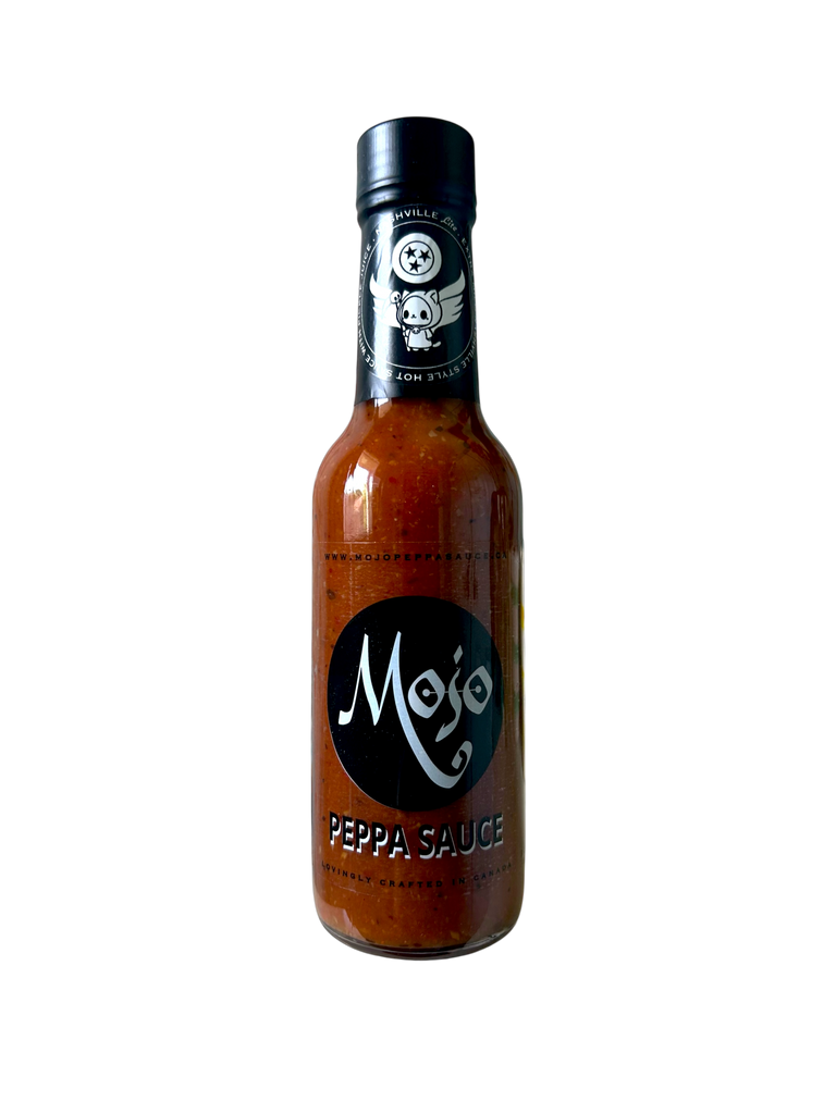 MOJO PEPPA SAUCE 'NASHVILLE LITE' NO HEAT NO BURN NASHVILLE STYLE SAUCE WITH DILL PICKLE JUICE 5 OZ. BOTTLE