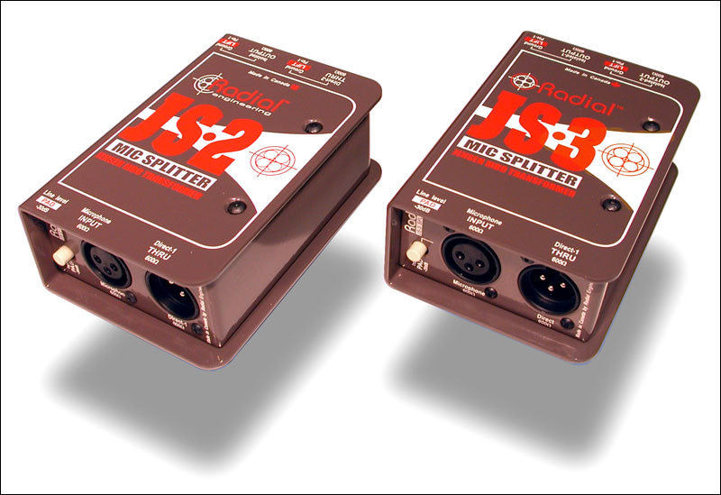 Radial JS2/JS3 Passive Microphone Splitter