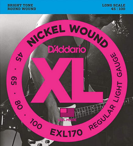 D'ADDARIO EXL170 45-100 LONG SCALE ELECTRIC BASS STRINGS