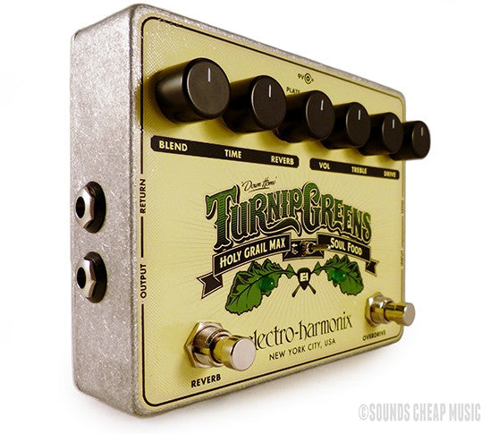 新品 未使用 Electro-Harmonix Turnip Greens Turnip Greens | DISCONTINUED 2025 | Overdrive / Reverb Multi