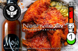 MOJO PEPPA SAUCE 'NASHVILLE LITE' NO HEAT NO BURN NASHVILLE STYLE SAUCE WITH DILL PICKLE JUICE 5 OZ. BOTTLE