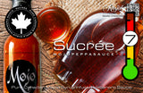 MOJO PEPPA SAUCE 'SUCRÉE' MAPLE SYRUP INFUSED HABANERO HOT SAUCE 5 OZ. BOTTLE