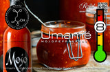 MOJO PEPPA SAUCE 'UMAMÉ' UMAMI ENHANCED WEST INDIES STYLE PEPPA SAUCE 5 OZ. BOTTLE