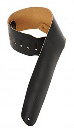 Levy's M4 Leather Bass Strap - Black