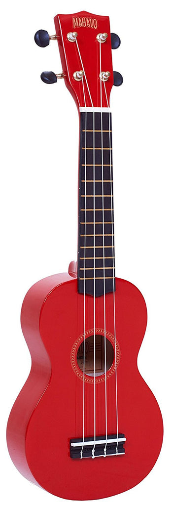 Mahalo Rainbow Series Soprano Ukulele - Red