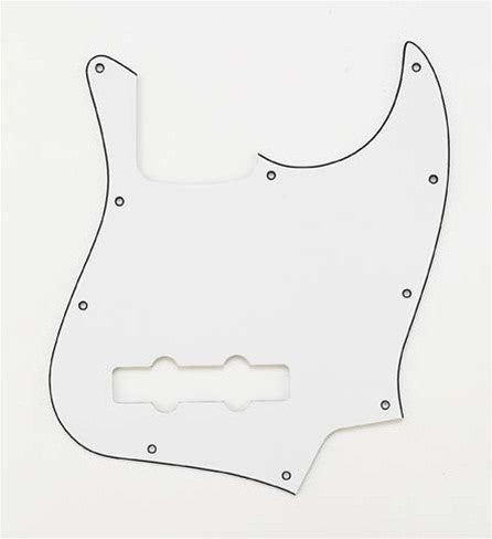 Allparts 3-Ply Jazz Bass Pickguard - White