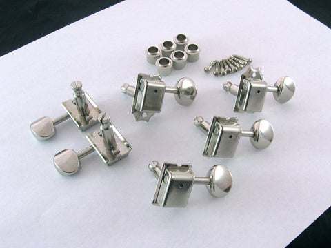 Allparts Gotoh SD91 Tuning Keys - Aged Nickel w/ Matching Hardware (Pack Of 6)