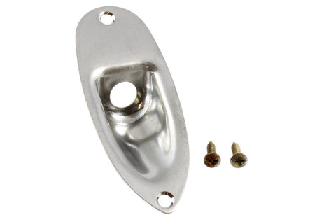 Allparts Jackplate For Strat With Mounting Screws - Aged Chrome