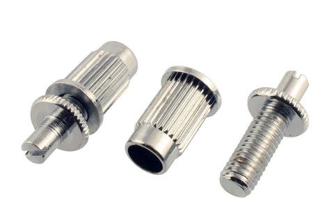 Allparts Large Metric Stud And Anchor Set For Large-Hole Tunematic Bridge - Chrome