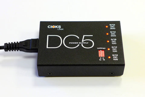 CIOKS DC5 POWER SUPPLY - 5 OUTLETS/9V 12V 18V DC ($159 USD)