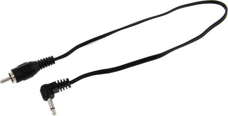 CIOKS 5030 TYPE 5 / 3.5MM JACK PLUG / TIP POSITIVE / L-SHAPE / 30CM (BLACK)
