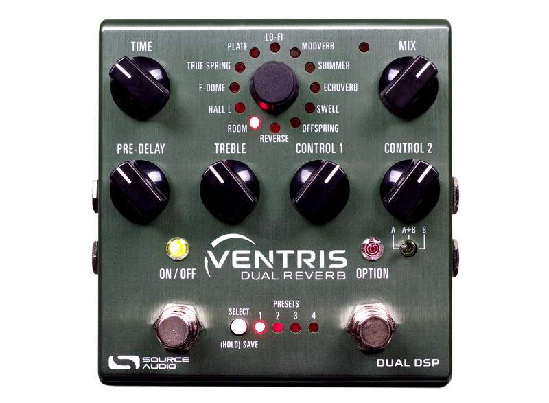 SOURCE AUDIO VENTRIS DUAL REVERB (PSU INCLUDED)