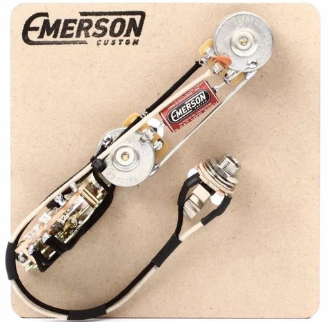 EMERSON CUSTOM REVERSE CONTROL LAYOUT TELE 3-WAY PRE-WIRED ASSEMBLY 250K-OHM ($109 USD)