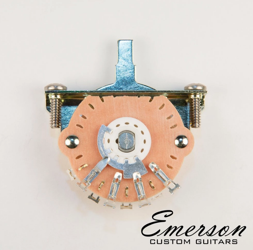 EMERSON CUSTOM OAK GRIGSBY 5-WAY LEVER SWITCH [INCLUDES 3/8”STAINLESS MOUNTING SCREWS]