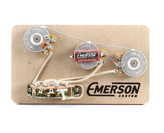 EMERSON CUSTOM STRAT 5-WAY 500K BLENDER PRE-WIRED ASSEMBLY ($109 USD)