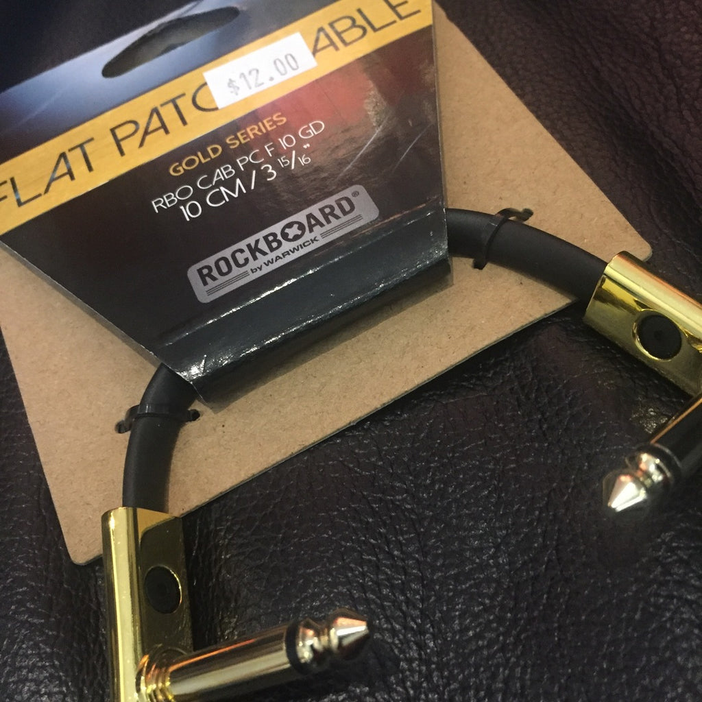 ROCKBOARD FLAT PATCH CABLE ‘GOLD SERIES’ 10CM/3.94IN