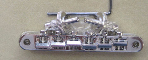 TonePros Replacement Nashville Post Tune-O-Matic Bridge - Nickel