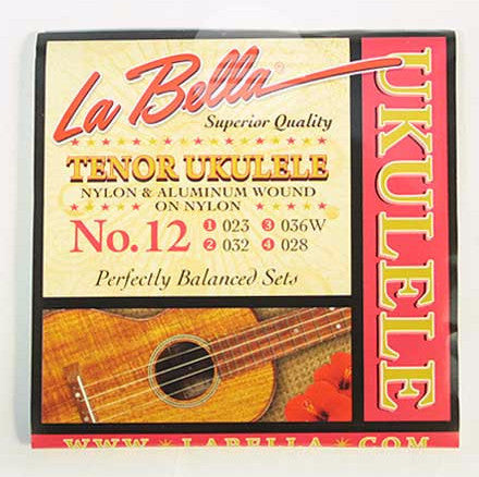 La Bella No.12 Tenor Ukulele Clear Nylon String Set – Mojo Music