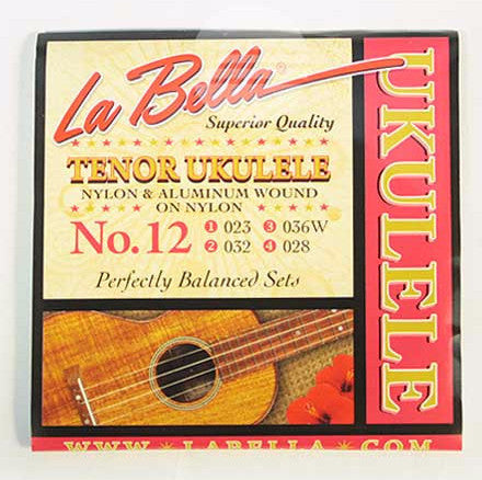 La Bella No.12 Tenor Ukulele Clear Nylon String Set