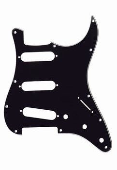 ALLPARTS PG-0552-033 BLACK PICKGUARD FOR STRAT (3-PLY B/W/B)