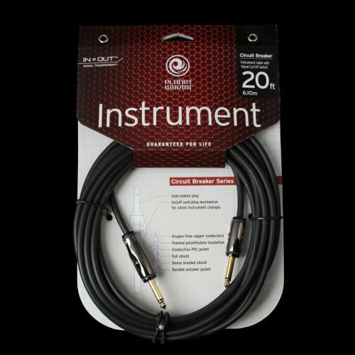 Planet Waves Circuit Breaker 20' Instrument Cable (1/4'')