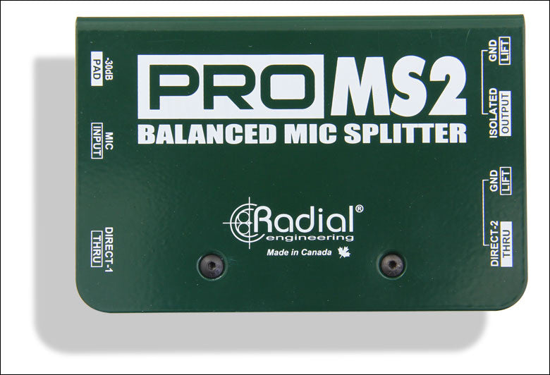 Radial ProMS2 Passive Microphone Splitter