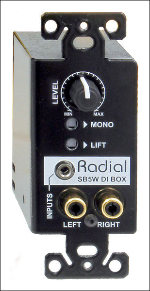 Radial StageBug SB5W Wall-mounted stereo direct box