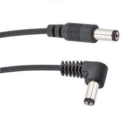 Voodoo Lab 2.1mm Standard Polarity Straight and Right Angle Barrel DC Cable - 24'' (2 Pack)