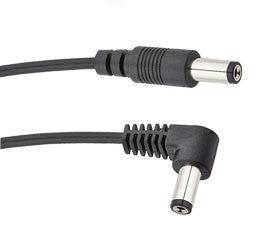 Voodoo Lab 2.1mm Standard Polarity Straight and Right Angle Barrel DC Cable - 18''