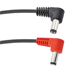 Voodoo Lab 2.5mm and 2.1mm Reverse Polarity Right Angle Plugs Cable