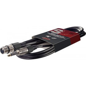 Stagg 3M/10Ft Mic Cable -  XLR Female - 1/4” Male