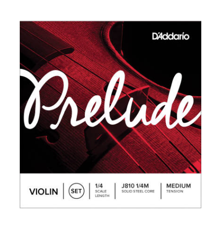 D'ADDARIO J810 1/4M PRELUDE VIOLIN SET 1/4 MEDIUM