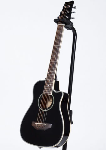 BEAVERCREEK BCRB501CEBK TRAVEL-SIZE ACOUSTIC/ELECTRIC GUITAR - BLACK