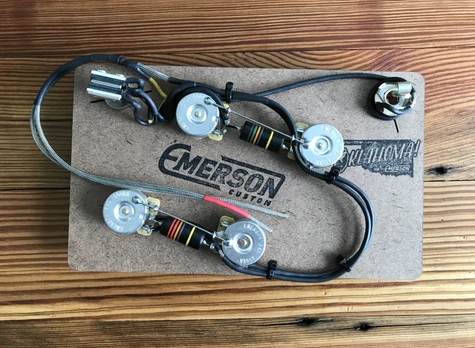 EMERSON CUSTOM 335 PRE-WIRED ASSEMBLY (BUMBLEBEE CAPS) ($175 USD)