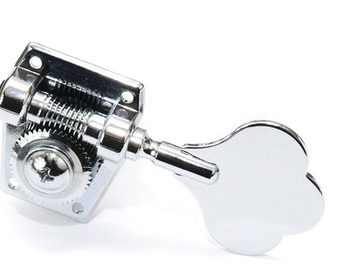 GRAPH TECH PRB-5411-C0 BASS RATIO 5 STRING 4+1 CLASSIC CLOVER LEAF BUTTON TUNING MACHINES - CHROME
