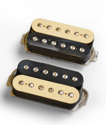LOLLAR HUMBUCKER STYLE 10-412-223-01 IMPERIAL F-SPACE HIGH WIND BRIDGE ZEBRA PICKUP ($175 USD)