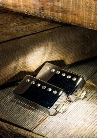 LOLLAR HUMBUCKER STYLE 10-411-123-11 IMPERIAL BRIDGE NICKEL PICKUP - 4 COND. ($190 USD)