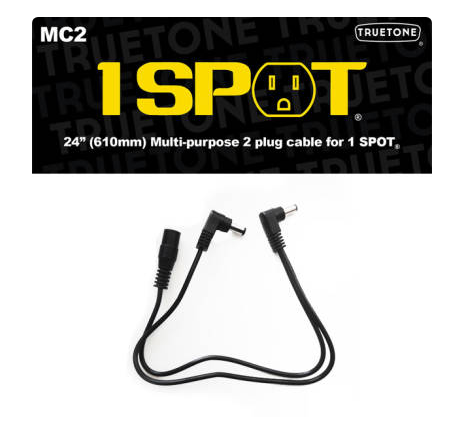 TRUETONE TT-MC2 FEMALE (2) TO MALE 12" EXT (Y-CABLE)