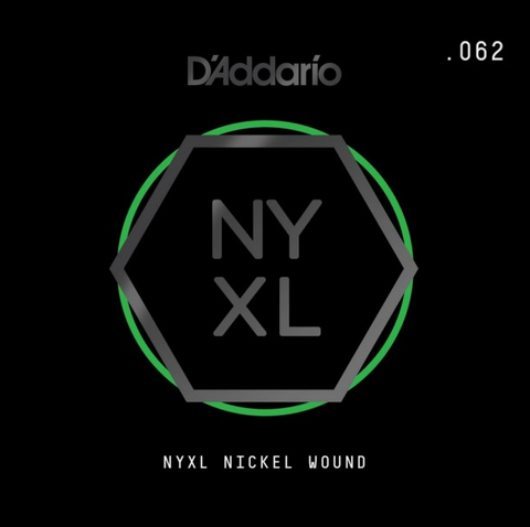 D'ADDARIO NYNW062 NYXL SINGLE NICKEL WOUND 062