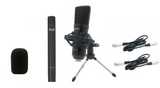 CAD GXL1800SP STUDIO PACK - SIDE ADDRESS STUDIO CONDENSER MIC & SMALL DIAPHRAGM CONDENSER MIC (INCL. SHOCK MOUNT/DESKTOP TRIPOD/2 - XLR CABLES/FOAM WINDSCREEN)