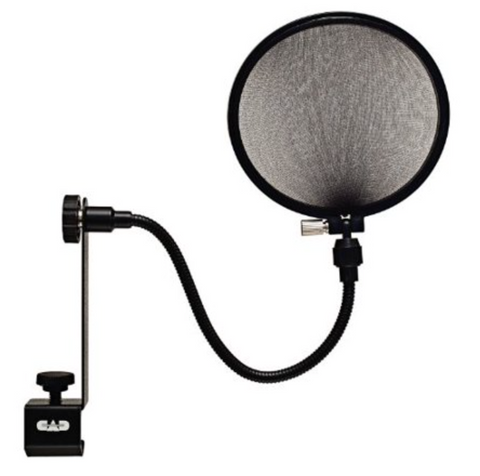 CAD VP1 VOX POP 6" DUAL LAYER FILTER ON 14" GOOSENECK MOUNT