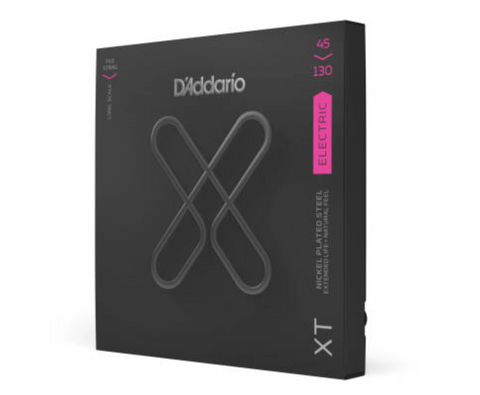 D'ADDARIO XTB45130 XT BASS 5-STRING COATED STRINGS - 45-130 LONG SCALE