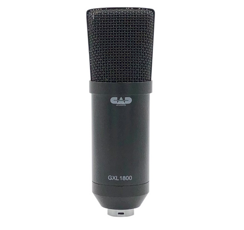 CAD GXL1800 SIDE ADDRESS STUDIO CONDENSER MIC (W/ WINDSCREEN/XLR CABLE/TRIPOD)