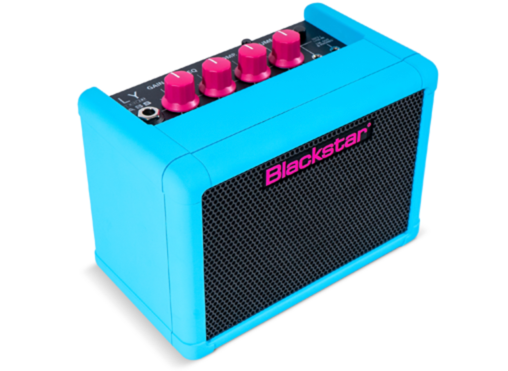BLACKSTAR FLY 3 WATT BATTERY POWERED BASS AMP - NEON BLUE