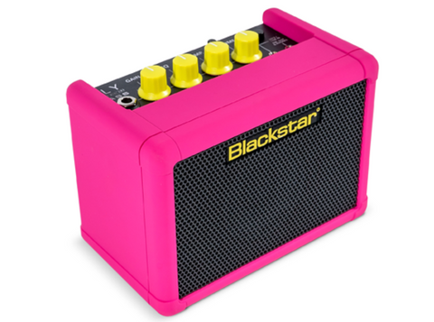 BLACKSTAR FLY 3 WATT BATTERY POWERED BASS AMP - NEON PINK