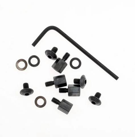 CIOKS 4HEX M4 X 8MM HEX STAND-OFFS/WASHERS & SCREWS/SET OF 4 PC EACH INCL. HEX KEY