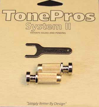 TonePros Locking Studs - US Thread - Nickel