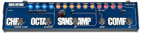 TECH 21 NYC BASS FLY RIG (SANSAMP/COMP/OCTAFILTER/CHORUS/BOOST) MULTI EFFECTS