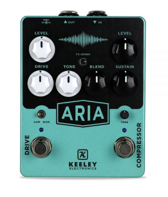 KEELEY ARIA COMPRESSOR/OVERDRIVE PEDAL ($199 USD)