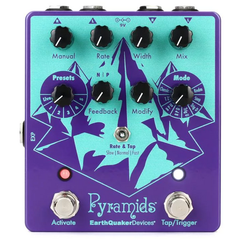 EARTHQUAKER DEVICES PYRAMIDS STEREO FLANGER PEDAL ($199 USD)